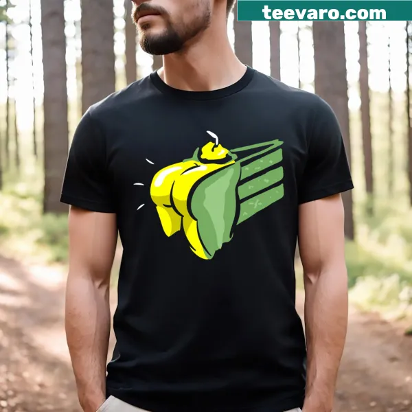T-shirt with 'The Cake Is A Lie' gaming quote in playful typography