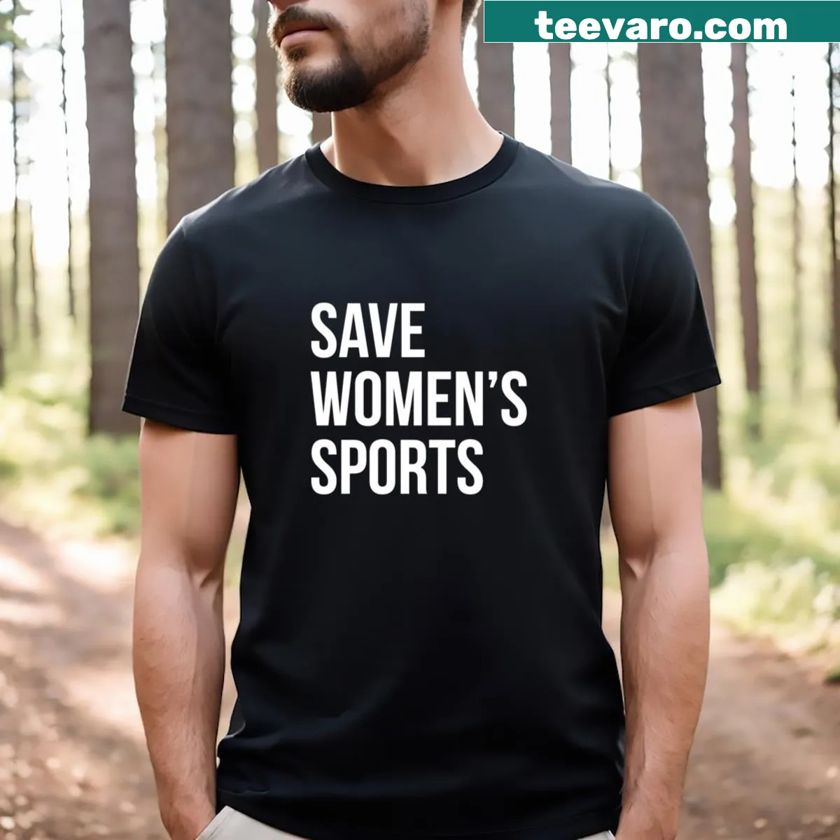 Bold typography T-shirt promoting sports importance. — on a men's t-shirt