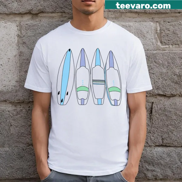 Surf's Up T-shirt with cheerful surfing graphic