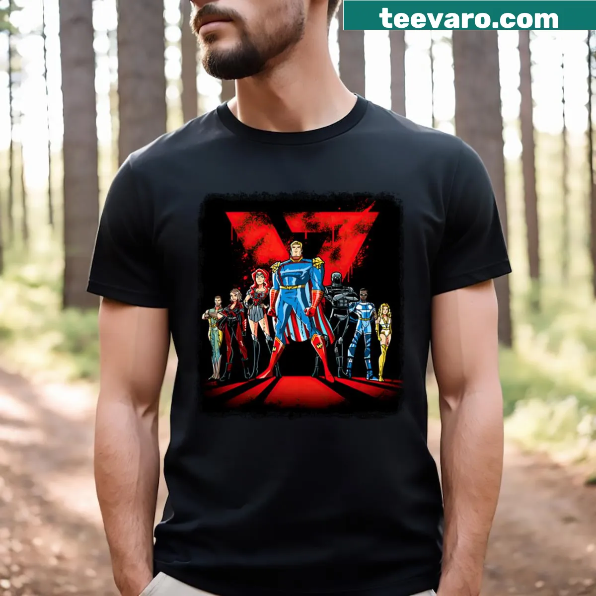 Limited edition dark team t-shirt for boys — on a men's t-shirt