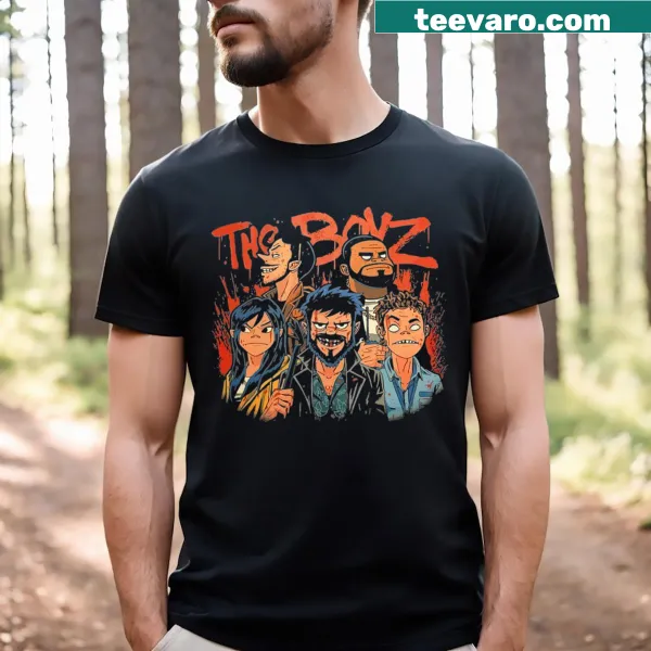 Vintage Gorilaz t-shirt with bold illustration and distressed look