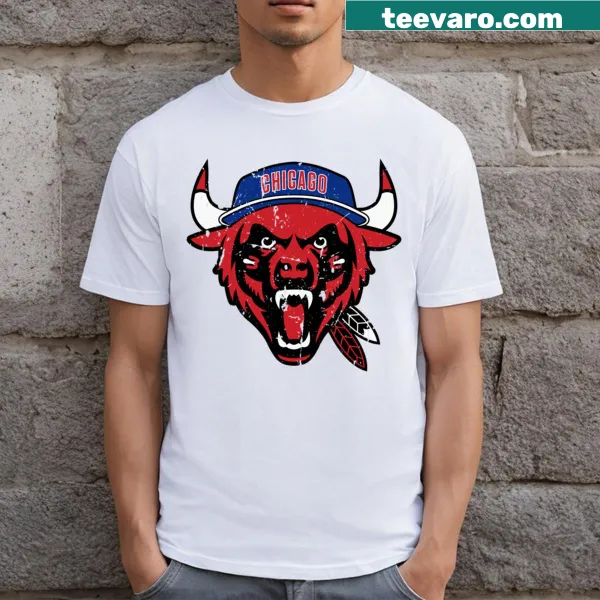 T-shirt featuring an illustration of the Chicago Beast
