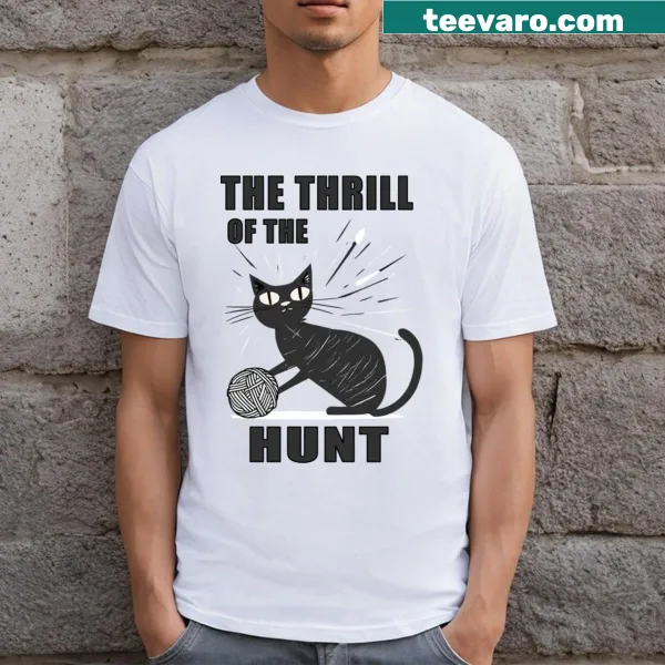 Illustrated T-shirt depicting the thrill of hunting with dynamic graphics.