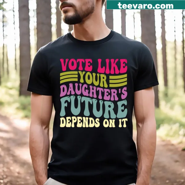 T-shirt with the message about voting for future generations