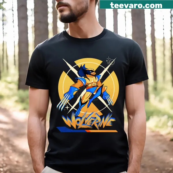X-Men 97 Wolverine illustrated t-shirt featuring the iconic character