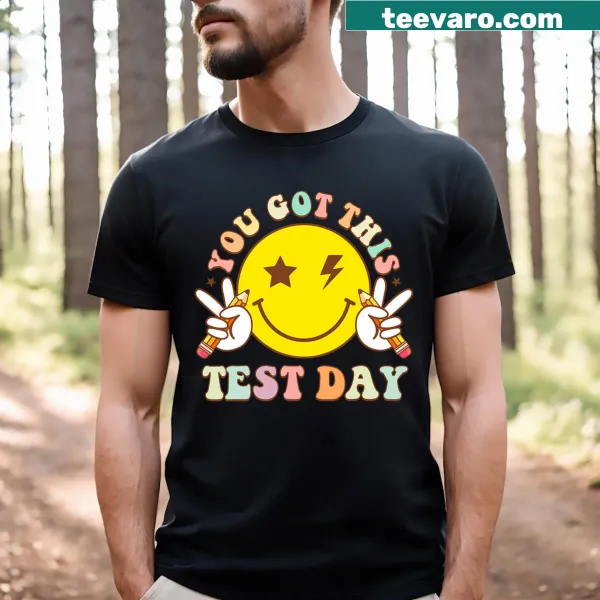 Motivational t-shirt with 'You Got This' and a smiley face.