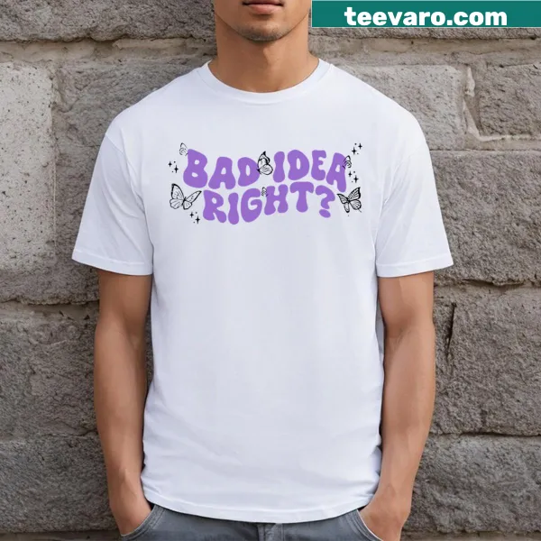 Funny Bad Idea Right Guts Tour 2024 graphic T-shirt