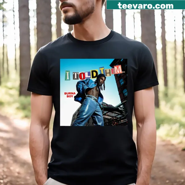 Burna Boy album logo t-shirt featuring bold design