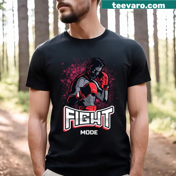 Boxing-themed T-shirt with ‘Fight Mode’ text for boxing lovers