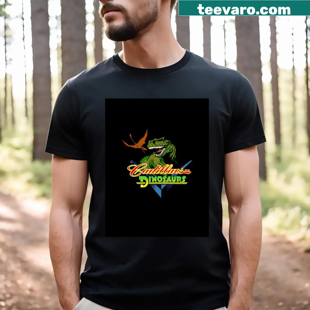 Graphic t-shirt celebrating love for old games — on a men's t-shirt