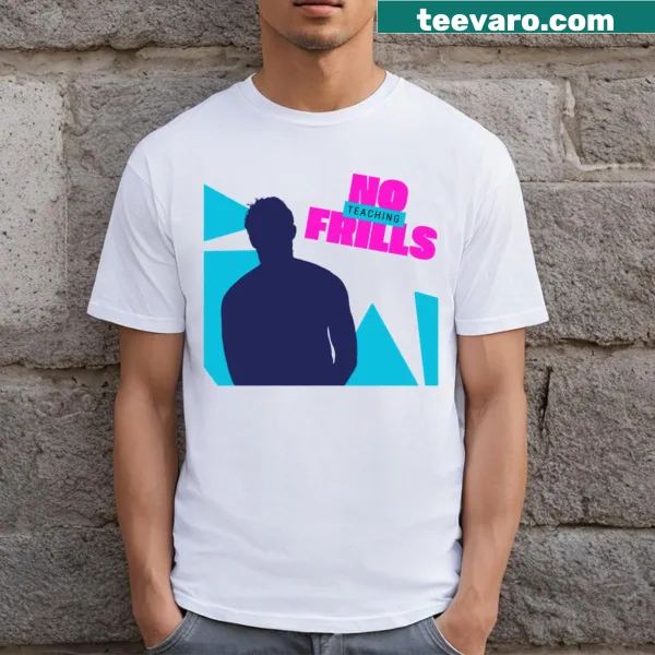 Typography t-shirt with No Frills Teaching