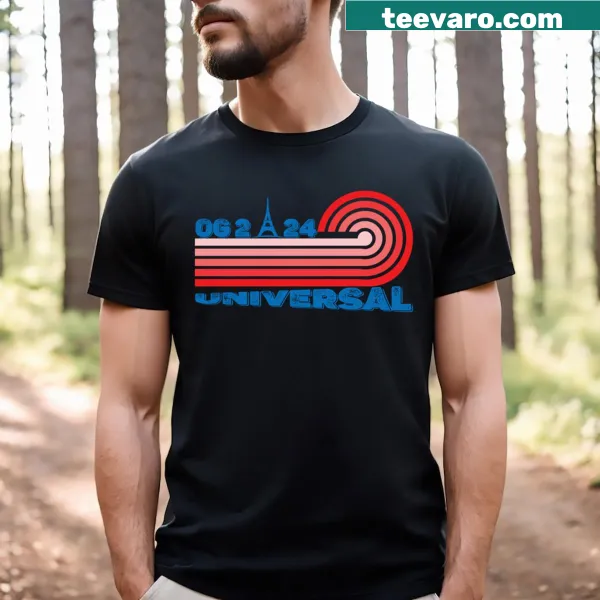 Illustrative t-shirt celebrating Olympic Games Paris 2024