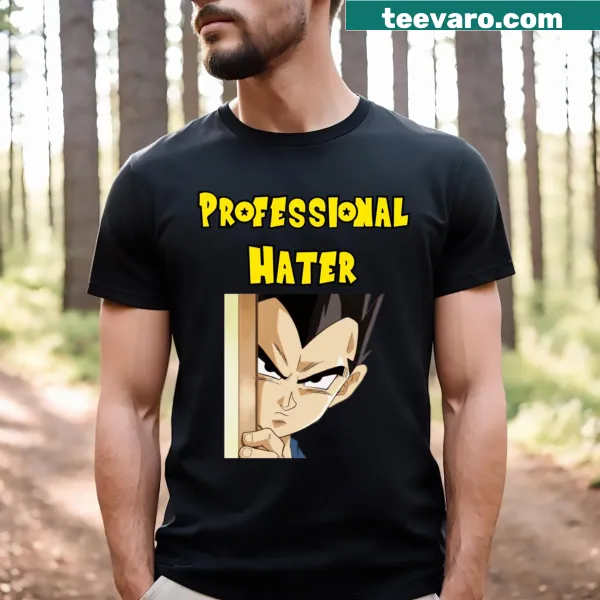 Sarcastic Professional Hater t-shirt with bold text