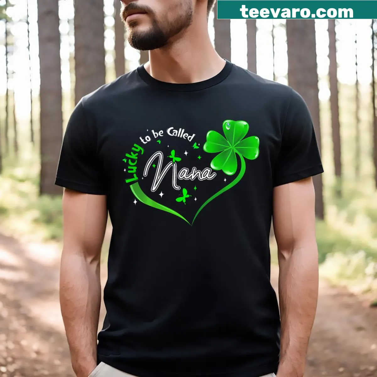 St. Patrick's Day themed T-shirt for grandmothers — on a men's t-shirt