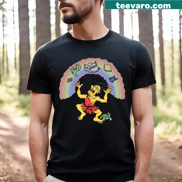 Illustrated Tengu t-shirt featuring traditional folklore design