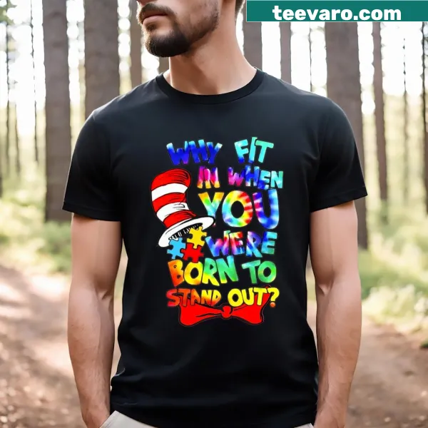 Playful typography promoting autism awareness with Cat In Hat theme