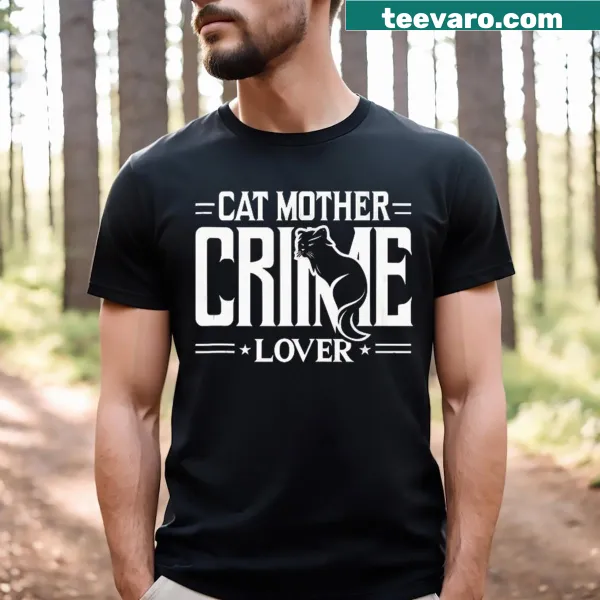 T-shirt celebrating love and crime themes for mom and child