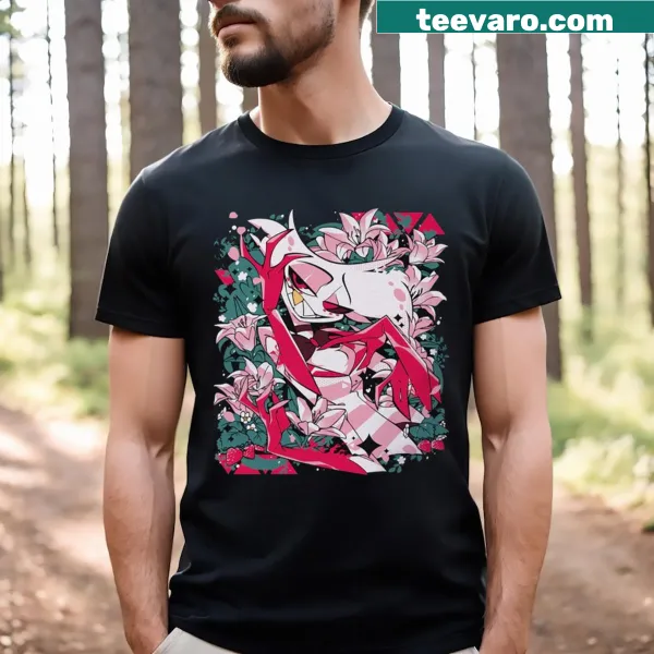 Angel Dust graphic t-shirt from Hazbin Hotel