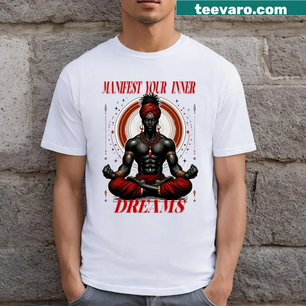 Inspirational typography t-shirt with motivational message