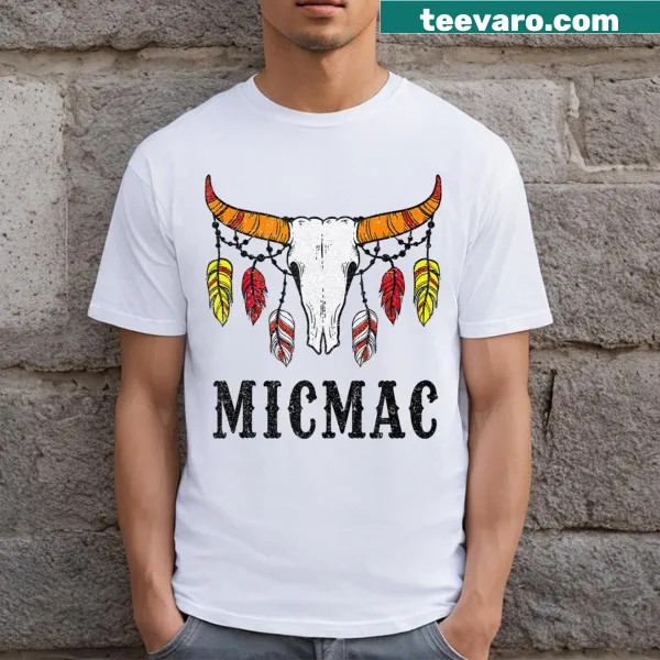 Micmac Tribe pride typography on a t-shirt