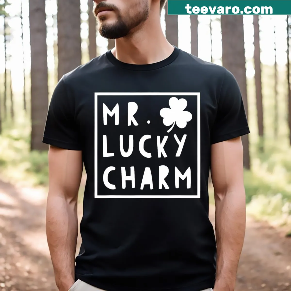 Funny St. Patrick's Day cartoon character graphic — on a men's t-shirt