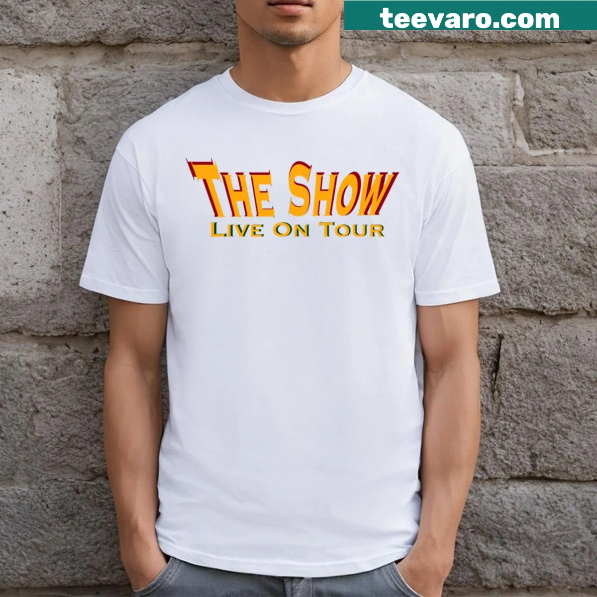 Illustrative T-shirt promoting mental health awareness — on a men's t-shirt