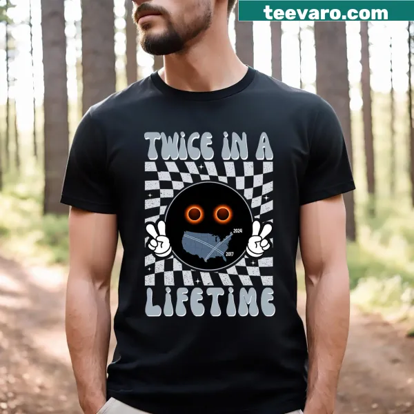 Inspirational typography t-shirt for the Total Eclipse on April 8, 2024
