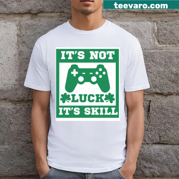Slogan T-shirt with clover design for St. Patrick's Day