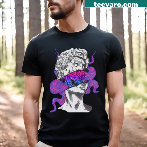 Minimalist aesthetic t-shirt with striking typography design.
