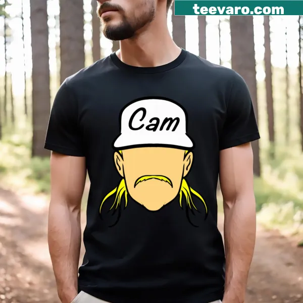 Typography design T-shirt featuring Cam Smith's name.