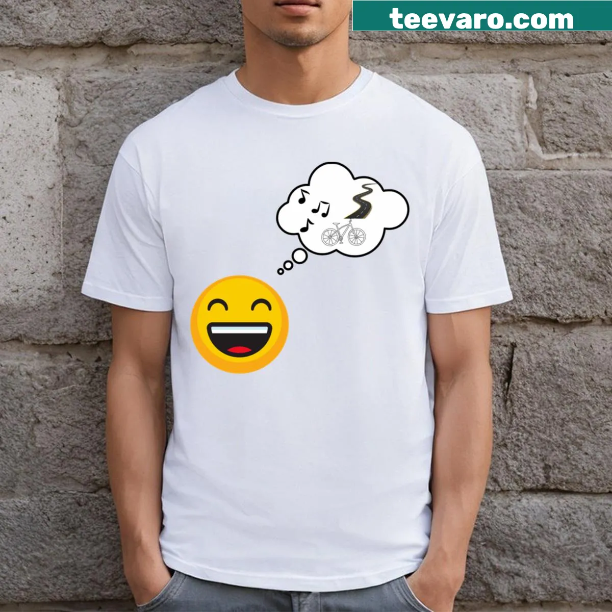 T-shirt featuring a motorcycle graphic for bike enthusiasts — on a men's t-shirt