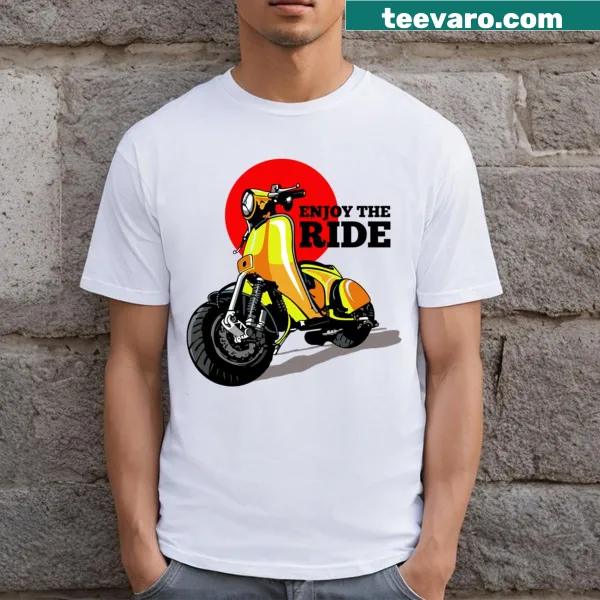 T-shirt with an inspirational message to enjoy the ride