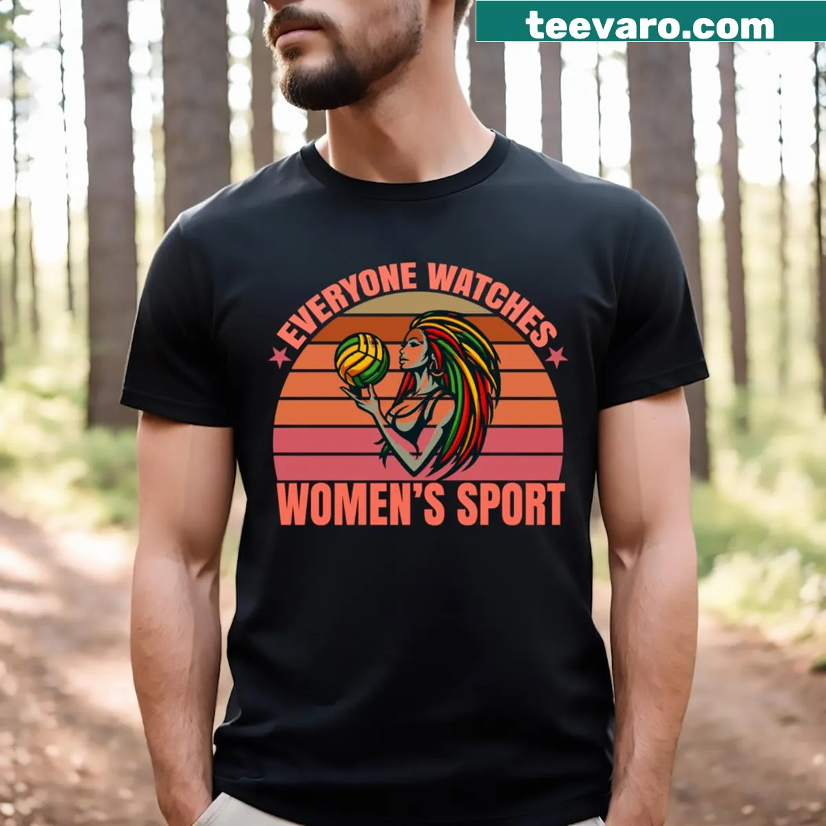 Funny feminist statement T-shirt about sports — on a men's t-shirt