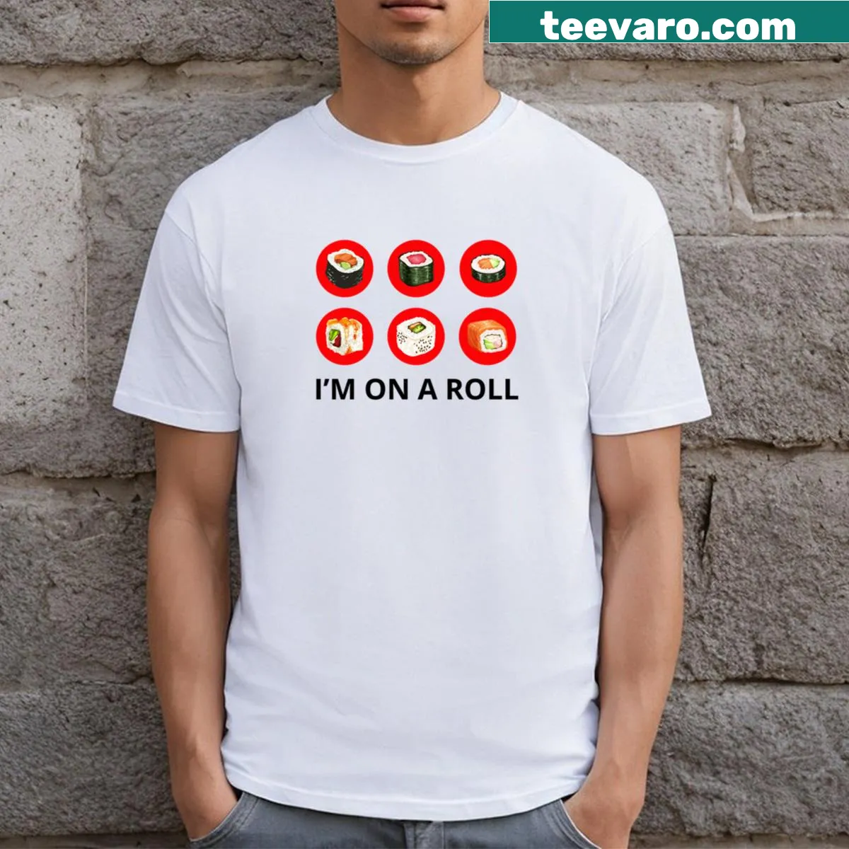 Funny foodie phrase t-shirt for culinary enthusiasts — on a men's t-shirt