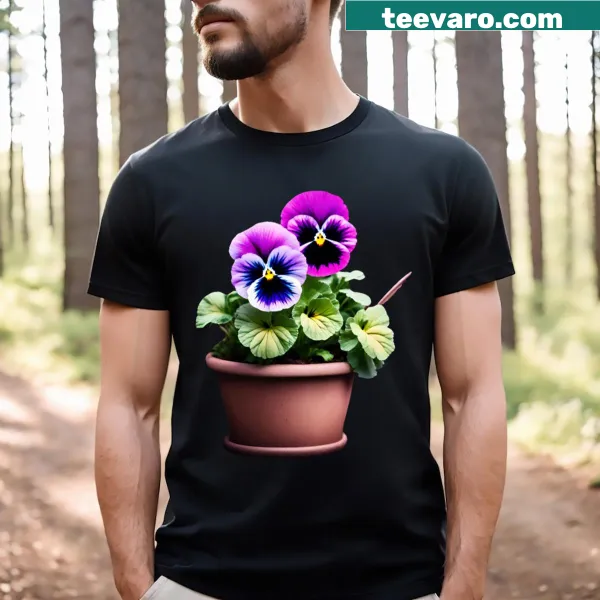 Humorous gardening illustrations on a T-shirt
