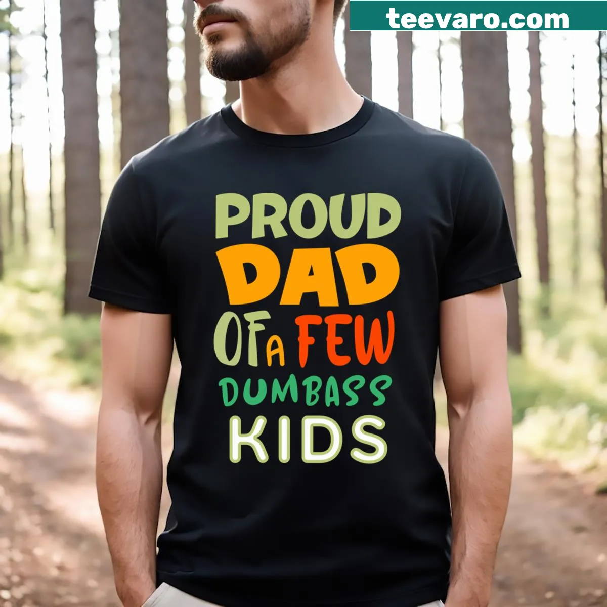 Funny Proud Dad design for T-shirt — on a men's t-shirt