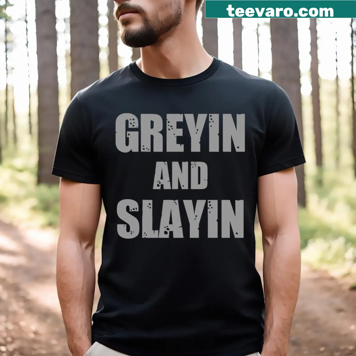 Simple gym t-shirt with a humorous phrase about working out — on a men's t-shirt