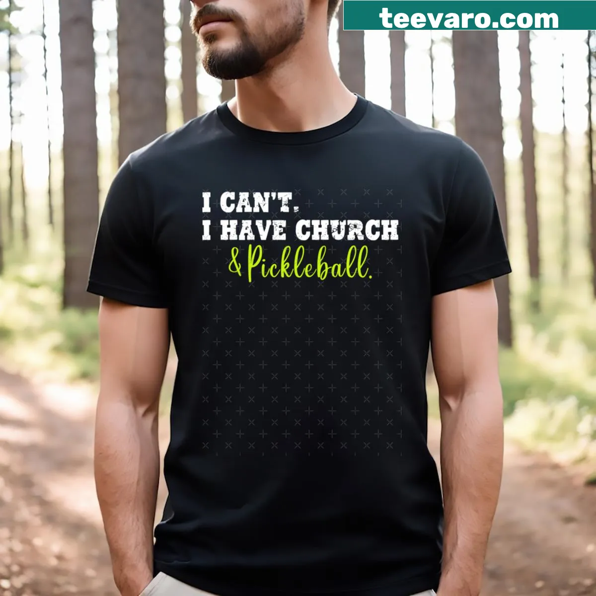 Vintage saying T-shirt for pickleball players featuring humorous text — on a men's t-shirt