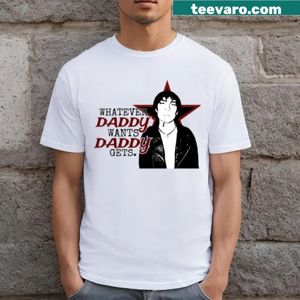 Bold graphic print t-shirt featuring the name Jake Webber