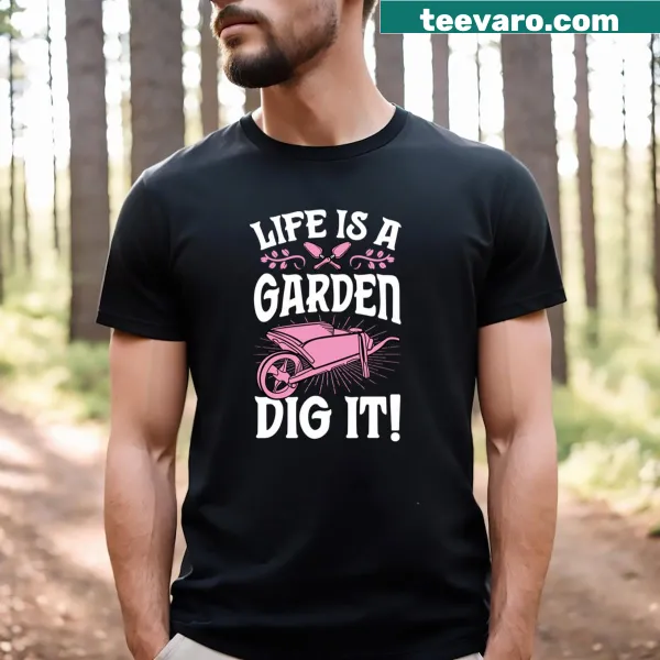 Funny gardening pun on T-shirt for garden lovers