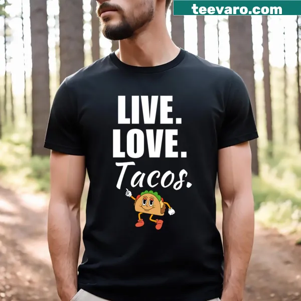 Funny taco quote design on a T-shirt