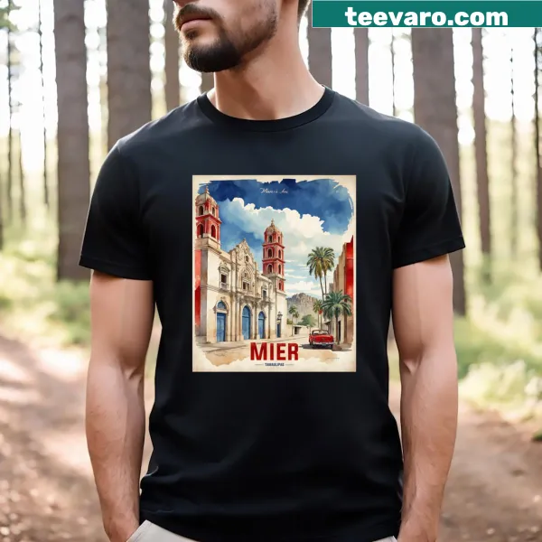 Vintage travel T-shirt featuring Mier Tamaulipas design