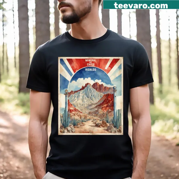 Vintage travel T-shirt featuring Mineral Del Chico Hidalgo design