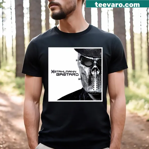 Graphic T-shirt representing the Stahlmann Bastard album