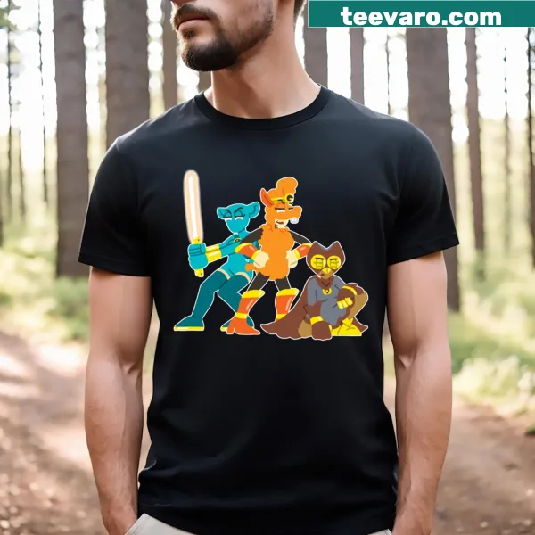 Sports-themed T-shirt with a badge-style design highlighting versatility