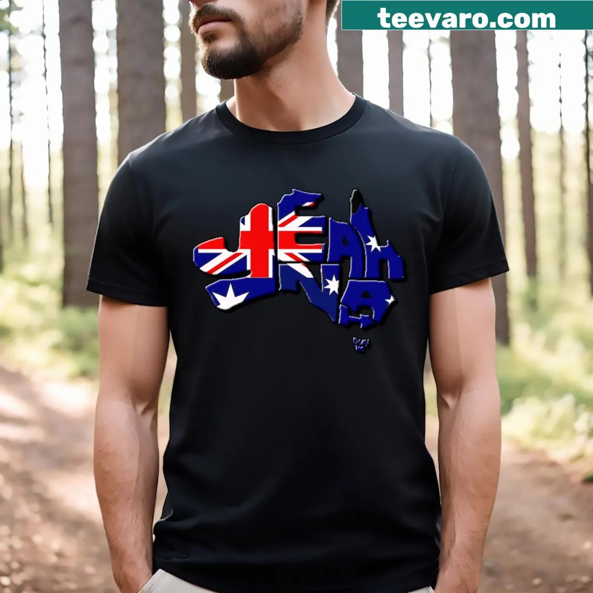 Casual active t-shirt with playful 'Yeah Nah' phrase design. — on a men's t-shirt
