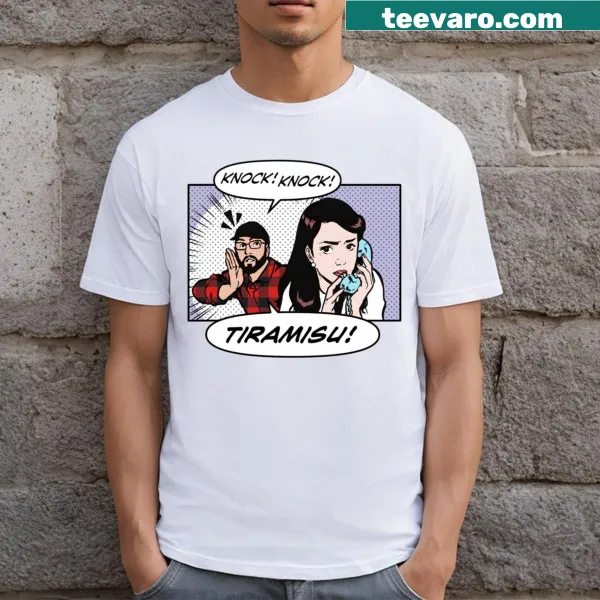 Whimsical t-shirt with 'Baby Baby Tiramisu' text