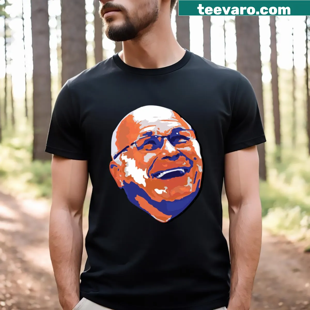 T-shirt showcasing the name Barry Trotz in bold lettering. — on a men's t-shirt