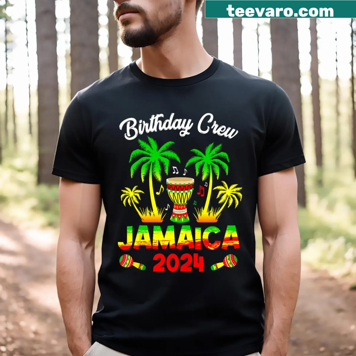 Fun Birthday Crew matching graphic t-shirt for celebrations — on a men's t-shirt