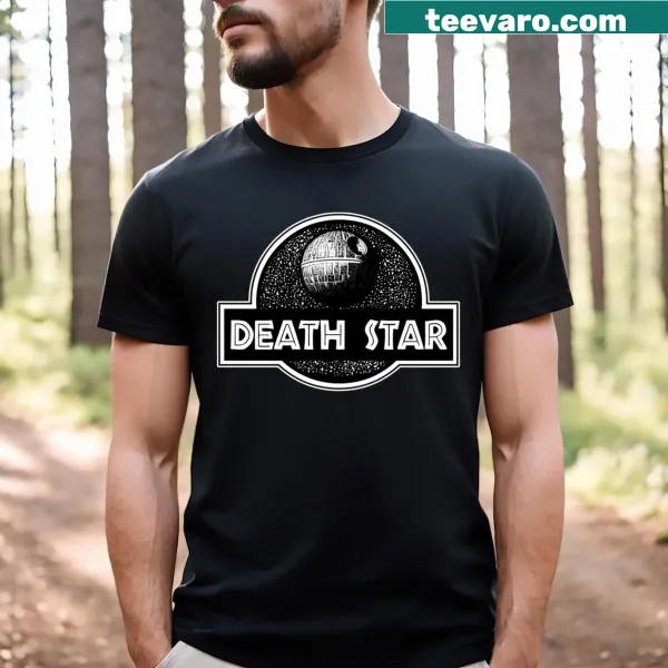 Cosmic-themed T-shirt with graphic of stars and death concept